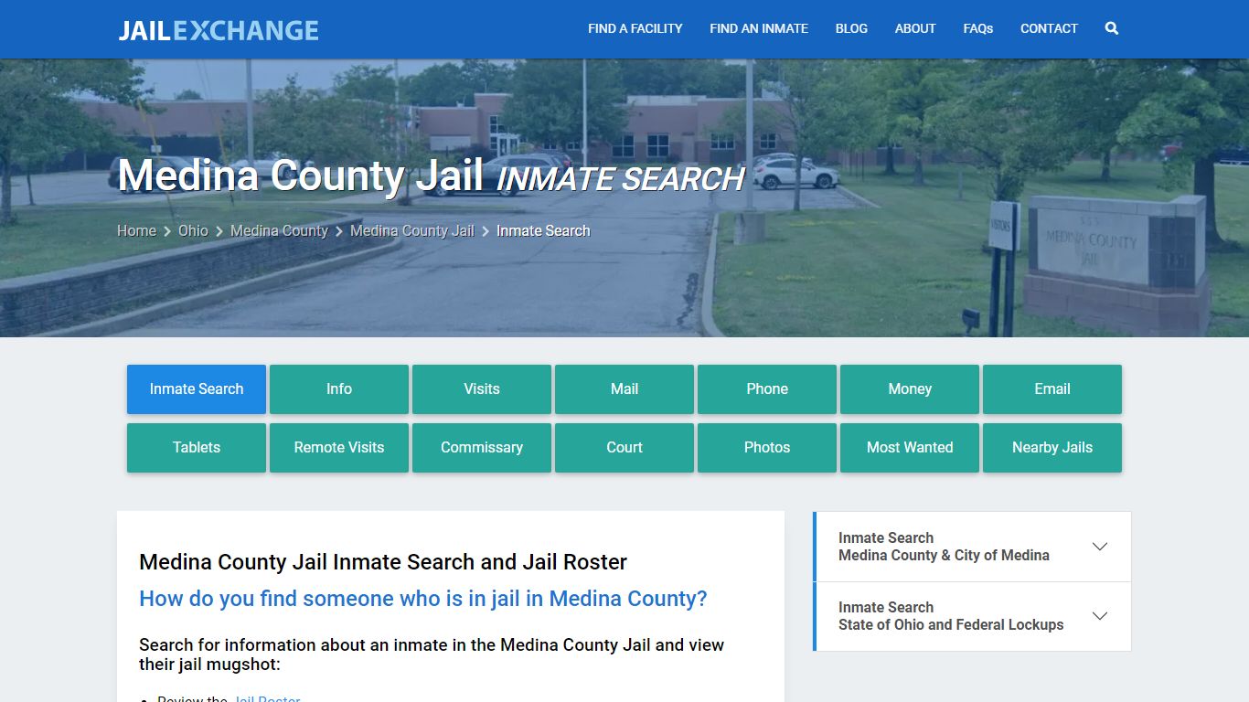 Inmate Search: Roster & Mugshots - Medina County Jail, OH